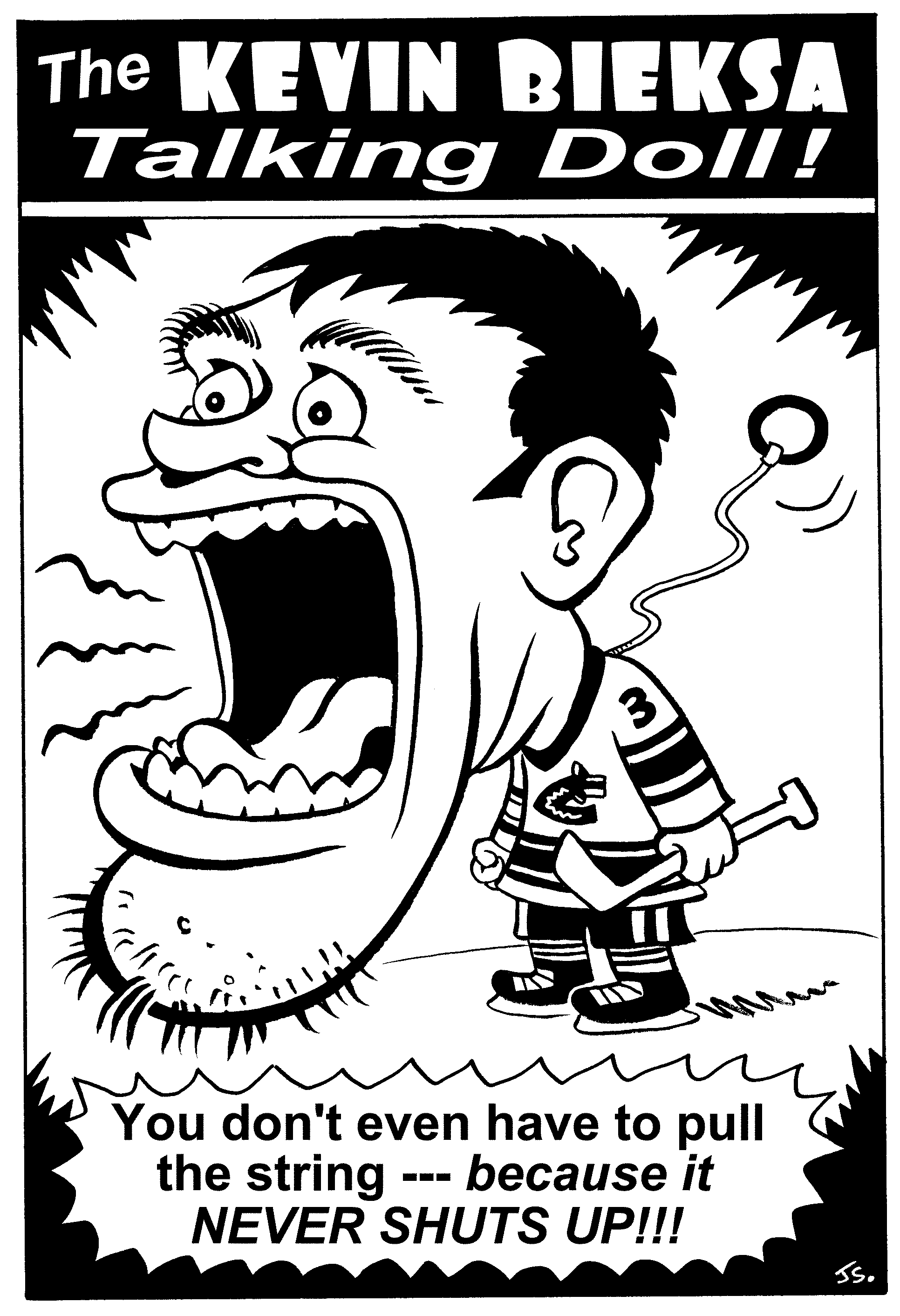 Game #23 – Ducks vs. Hawks: Douchebag Du Jour – The Kevin Bieksa Talking Doll